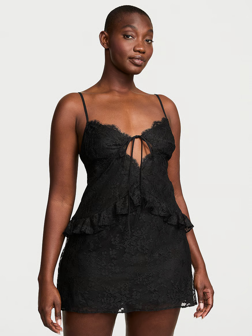 Dare to Dream Lace Flounce Mini Slip | Victoria's Secret (US / CA )