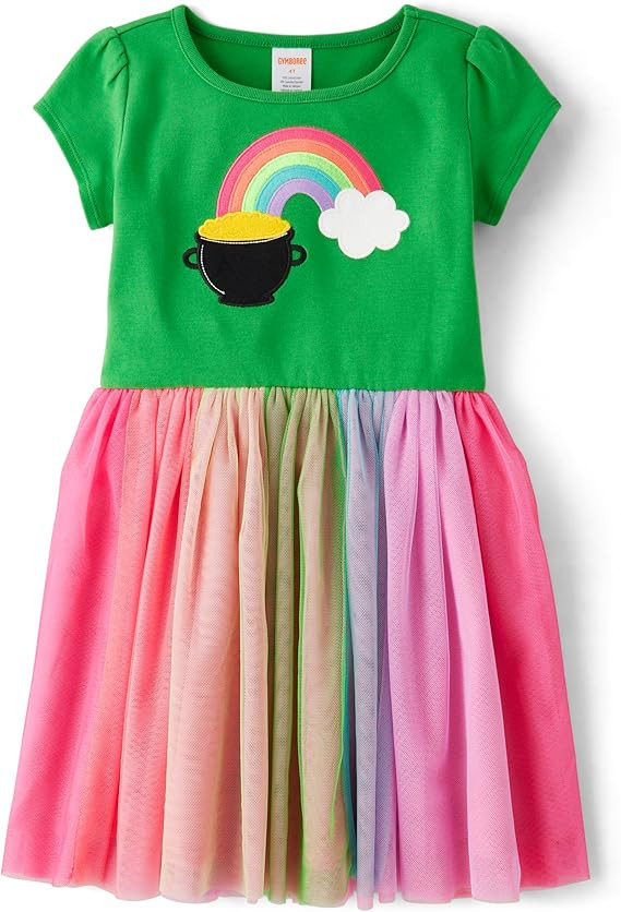 Gymboree Girls and Toddler Short Sleeve Tutu Dresses | Amazon (US)