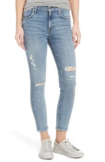 Women's Agolde Sophie Distressed High Waist Skinny Jeans | Nordstrom