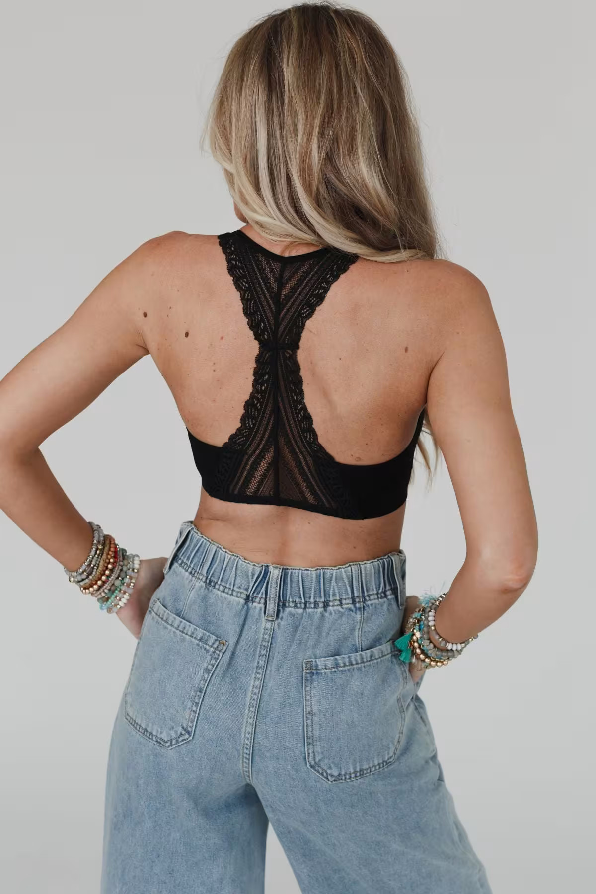 Evermore Seamless Lace Racerback Bralette — Three Bird Nest | Three Bird Nest