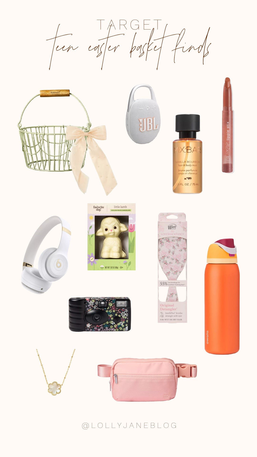 Target teen easter basket finds! 🐰

Hop into Easter fun with the sweetest finds for your teen! Fill your woven Easter basket with chocolate lambs, marshmallow Hershey eggs, and classic Peeps for the ultimate treat-filled surprise.✨ Beauty products, headphones, perfumes, waterbottl, bags, and jewelry for your teens. Stock up now and make this Easter extra magical! 🌷 #EasterMagic #SpringSurprises #HoppyEaster

#LTKSeasonal #LTKKids #LTKFamily