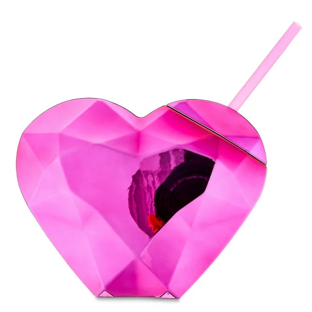 Valentine’s Day Pink Heart Sipper Partyware Set, 20 oz, by Way To Celebrate - Walmart.com | Walmart (US)