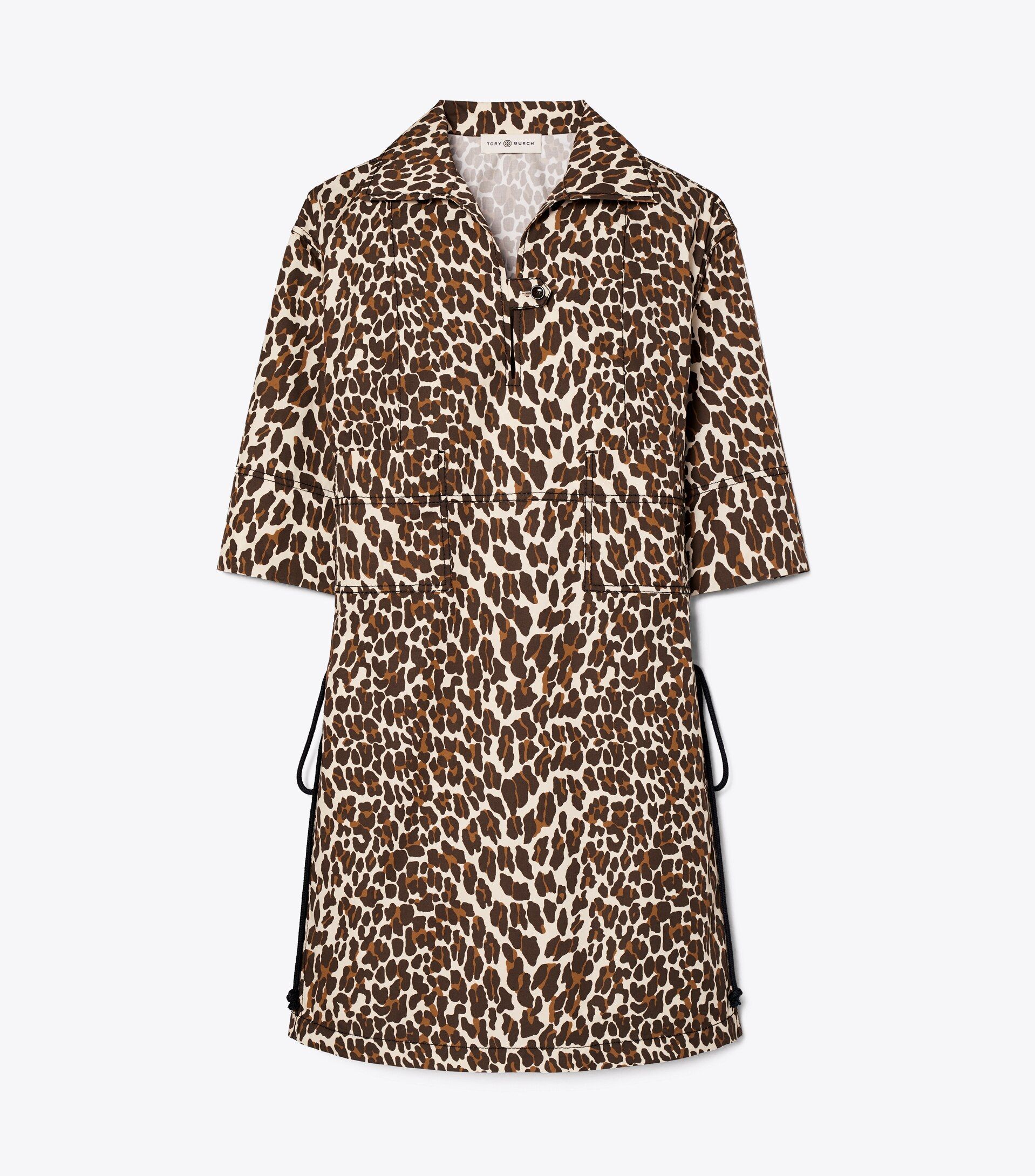 Reva Leopard Cotton Poplin Shirtdress | Tory Burch (US)