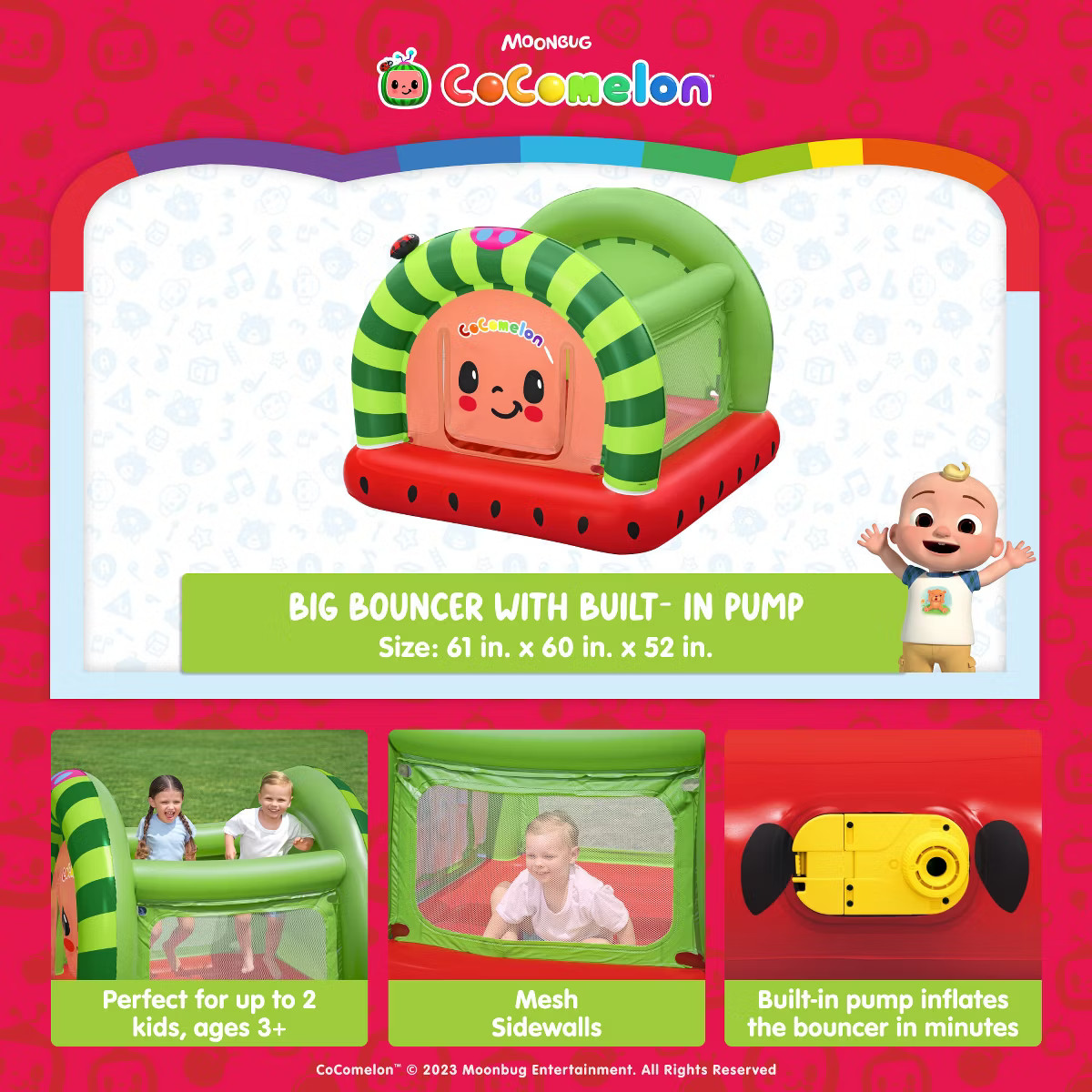 Cocomelon Big Bouncer With Built-In Pump | Target