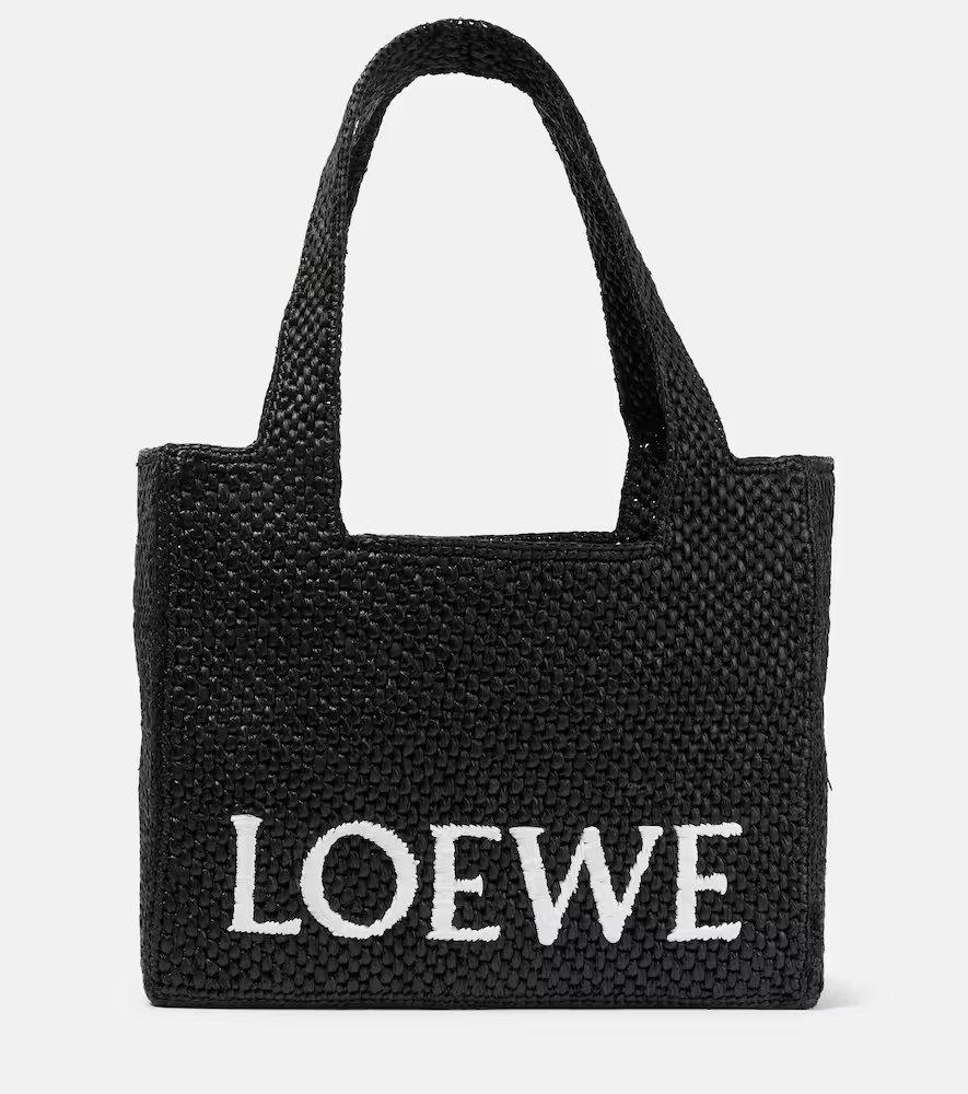 Loewe Paula's Ibiza Medium logo raffia tote bag | Mytheresa (UK)