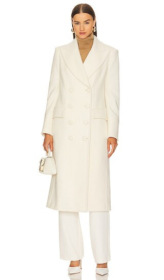 Nalida Dicket Coat in Ivory | Revolve Clothing (Global)