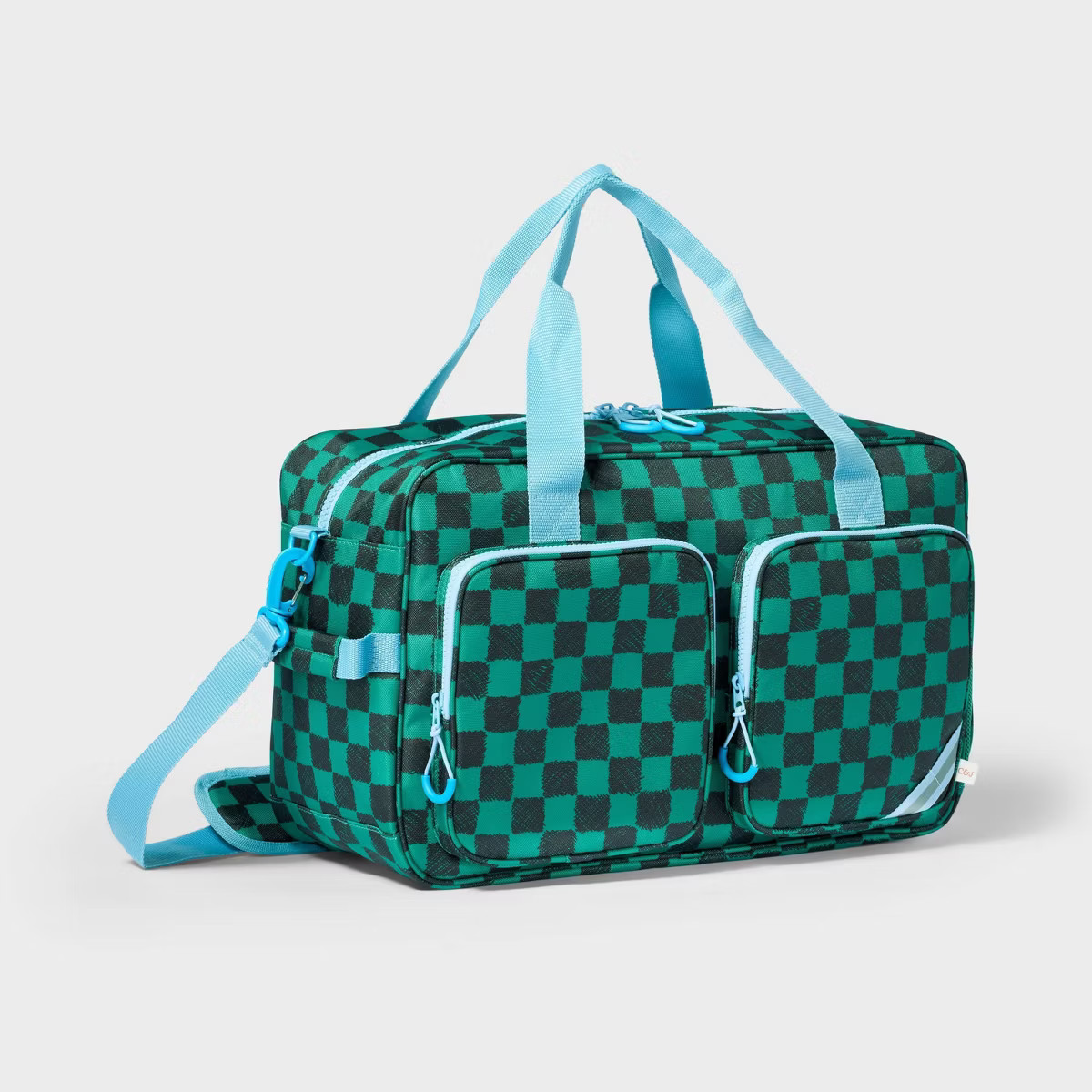 Kids' Weekender Duffel Bag Green Checkered - Cat & Jack™️ | Target