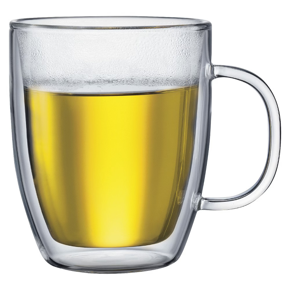 Bodum Bistro 2pk 15oz Double Wall Glass Mugs | Target