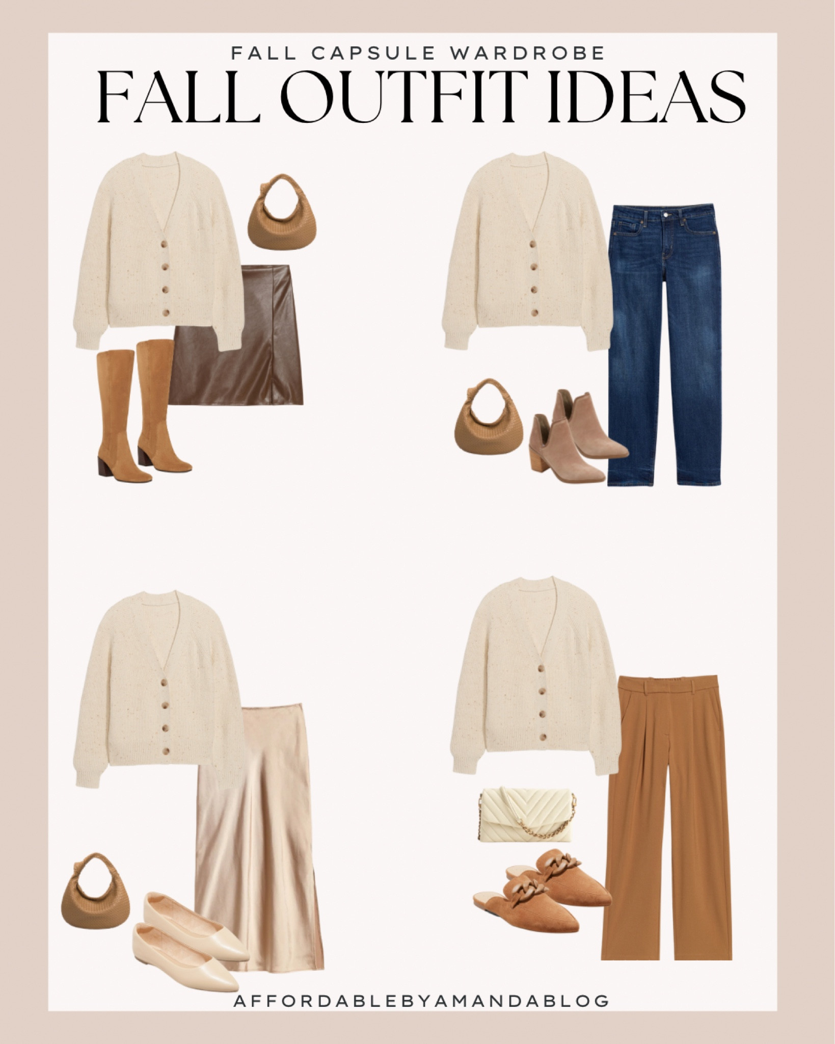 Ribbed chunky knit cardigan styled four ways for fall 

#LTKworkwear #LTKBacktoSchool #LTKFind