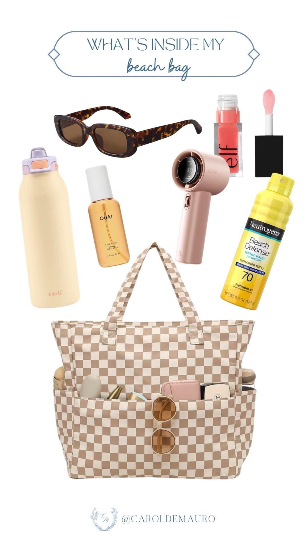 Here’s another “what’s in my beach bag” you don’t want to miss! Everything you need—from beauty and accessories to hydration—is here, so make sure to check it out.

amazon finds, 2026 trend, vacation must haves, summer essentials, pack with me, skincare sunscreen, beach day, travel gear

#LTKBeauty #LTKSeasonal #LTKTravel