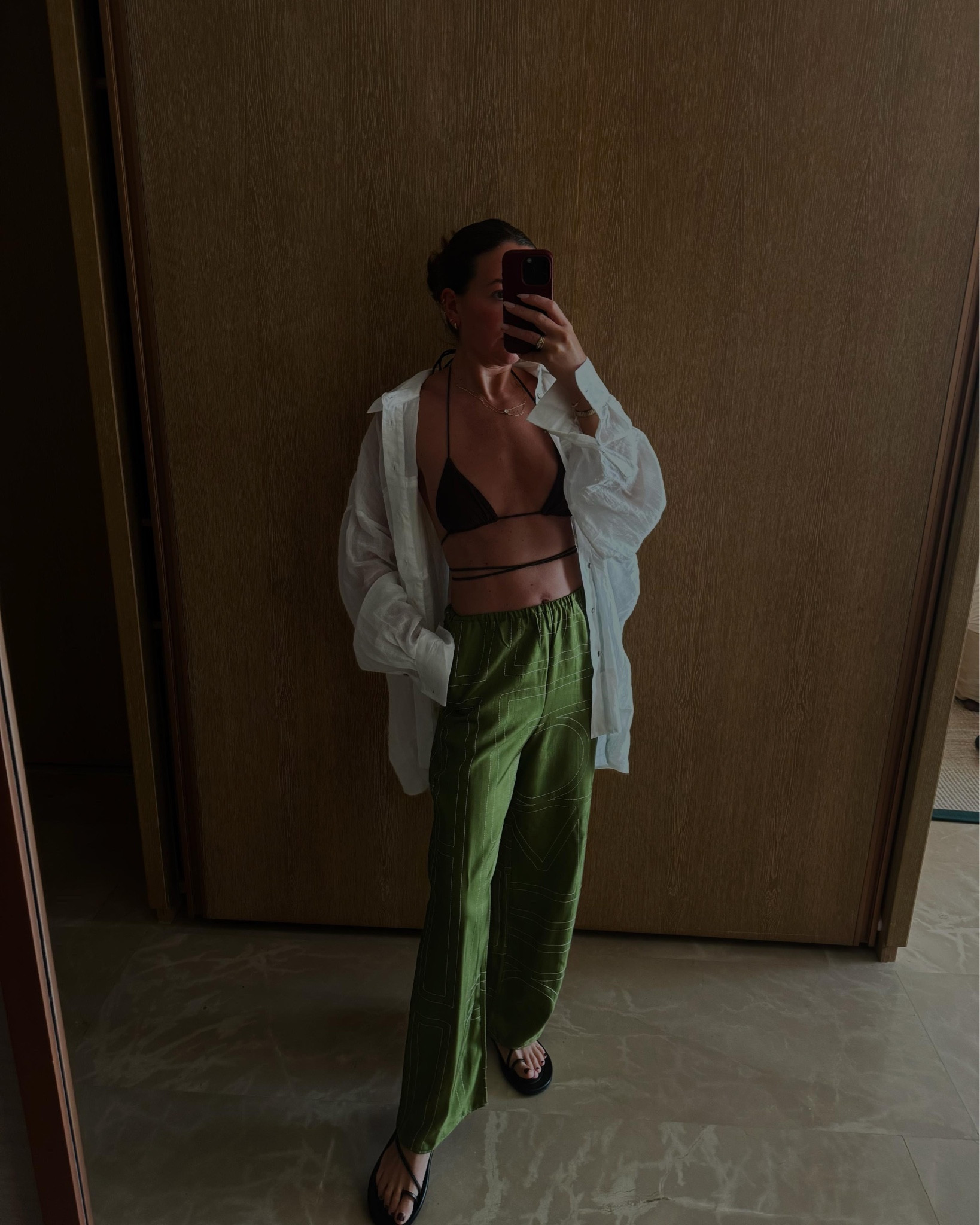 DISSH shirt | Toteme trousers | Mars the Label bikini | Russel & Bromley sandals | YSL sunglasses

Beach day, pool day, holiday outfit, linen shirt, beach cover up, bikini, swimwear, swimsuit, hot weather, summer outfit, summer style

#LTKswimwear #LTKsummer #LTKuk
