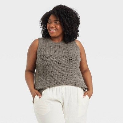 Women's Crewneck Tank Sweater Vest - A New Day™ | Target