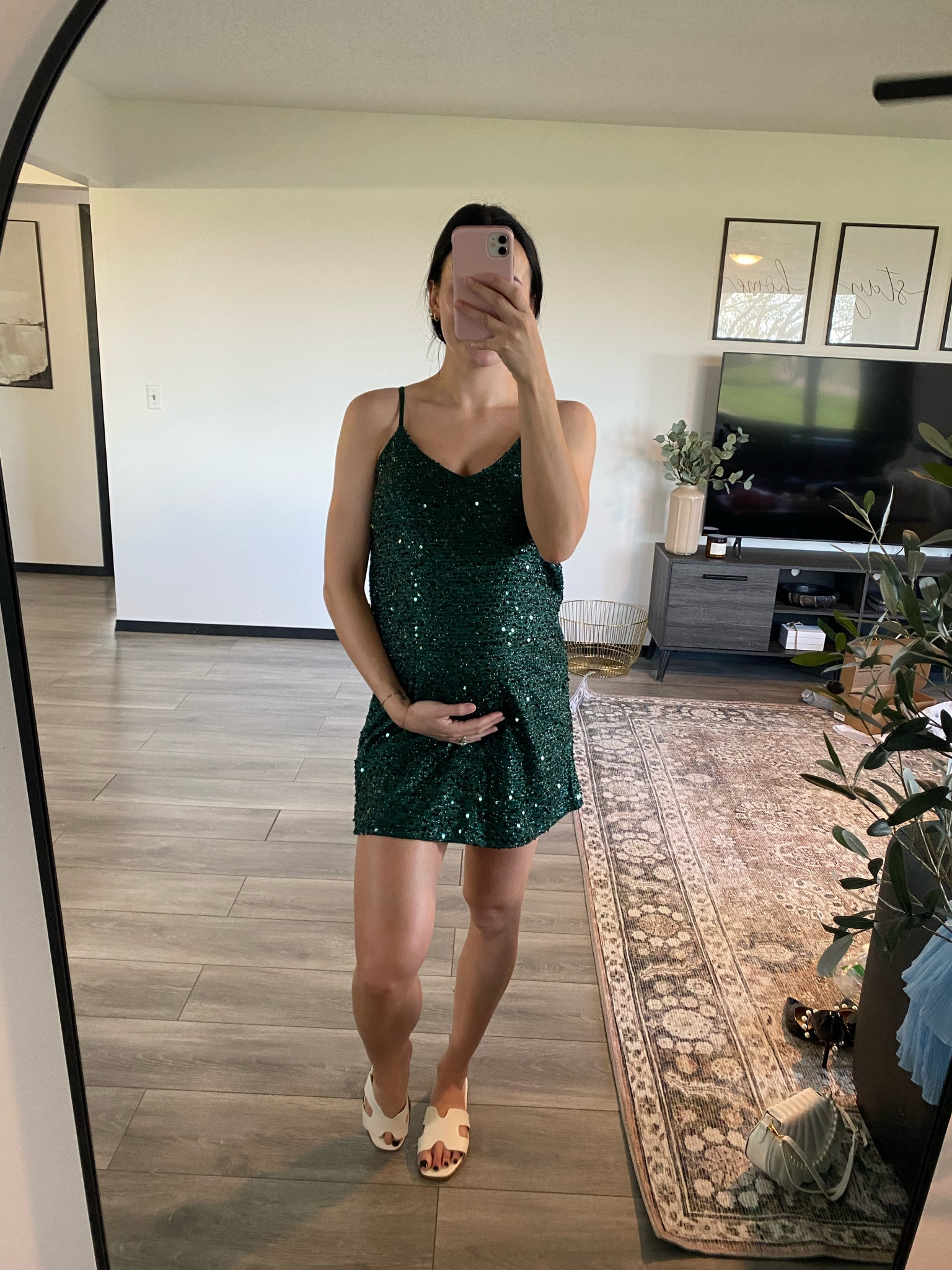 Shein dress size M for the hump! — for a sparkly theme party! Material is a little scratchy under the arms but not terrible!

#LTKBump #LTKFestival #LTKParties