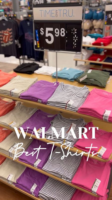 Can’t wait to style these Walmart t-shirts, love the new colors for spring! Classic fit, so size up if you want a roomier fit. #walmartfashion 

#LTKstyletip #LTKfindsunder50 #LTKfindsunder100