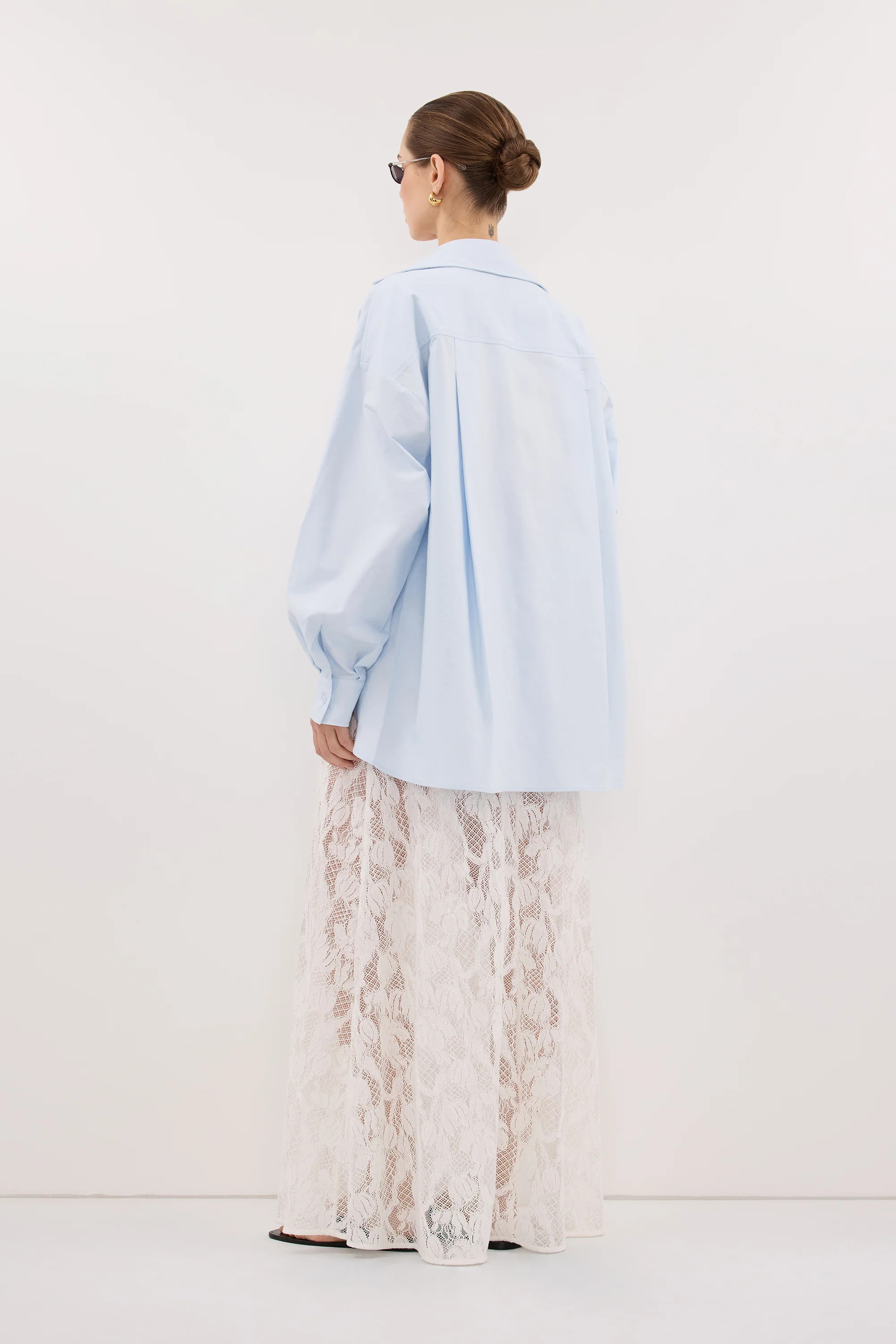 RHEA 3.0 ICE BLUE COTTON SHIRT | DISSH