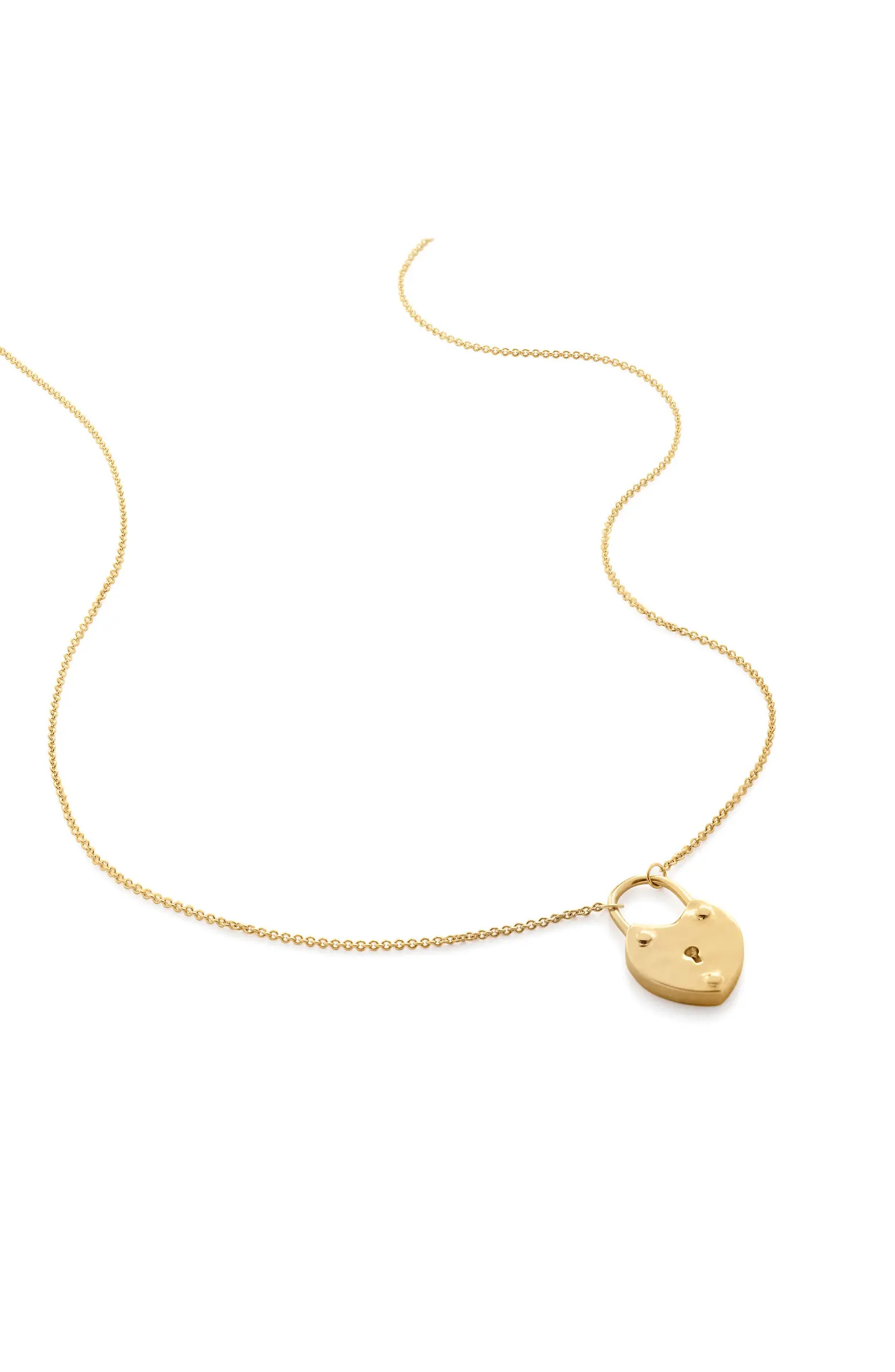 Monica Vinader Heart Padlock Pendant Necklace | Nordstrom | Nordstrom