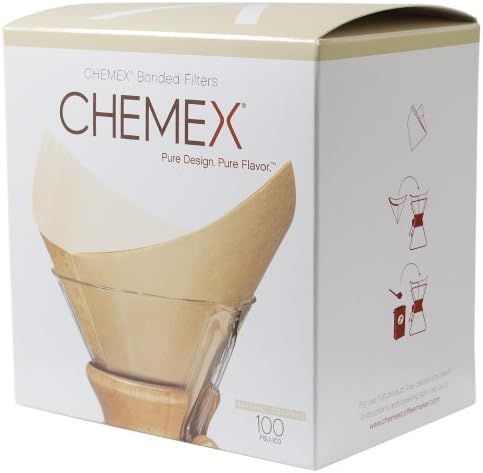 Chemex Bonded Filter - Natural Square - 100 ct - Exclusive Packaging | Amazon (US)