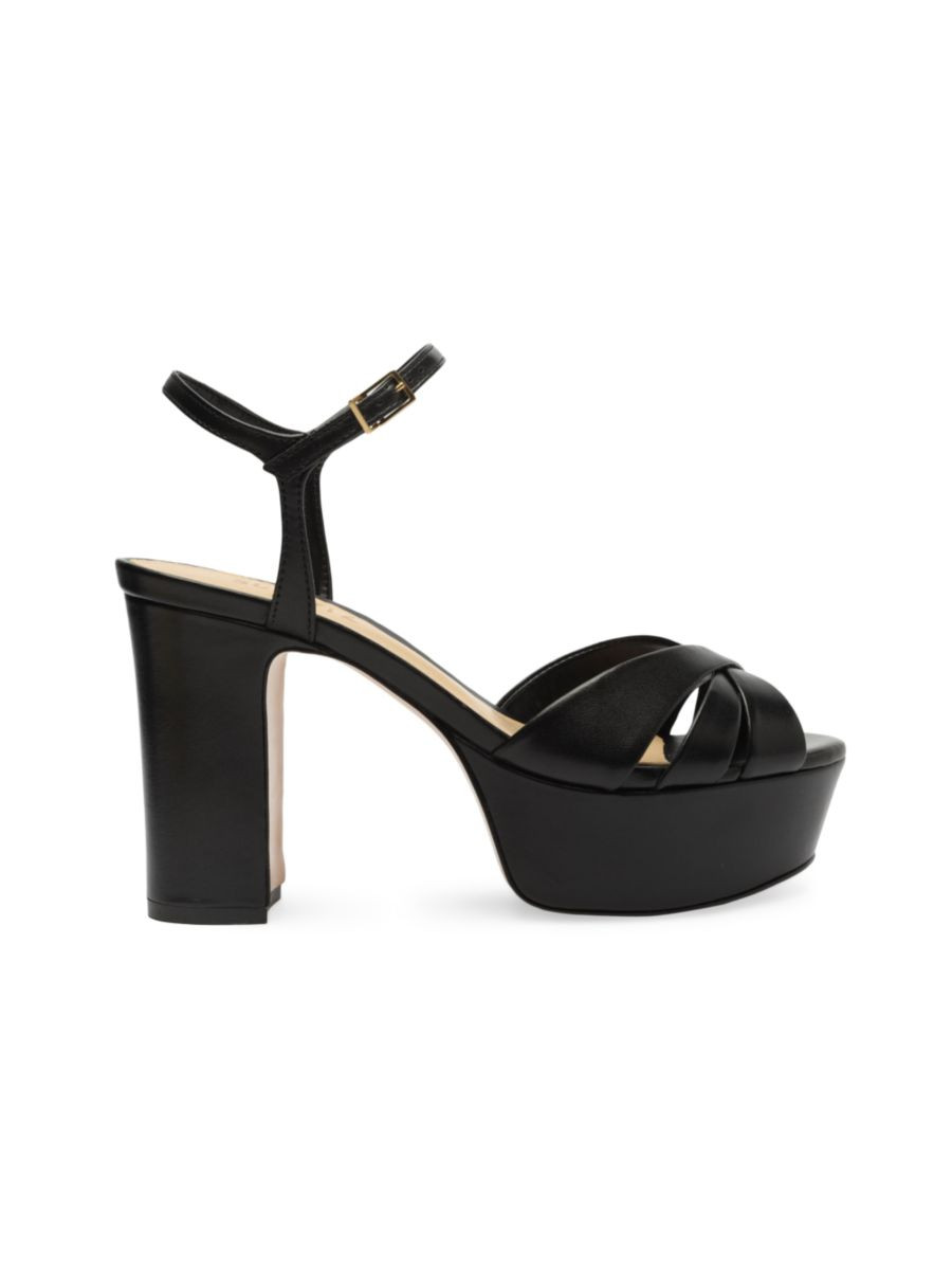 Keefa 100MM Leather Platform Sandals | Saks Fifth Avenue