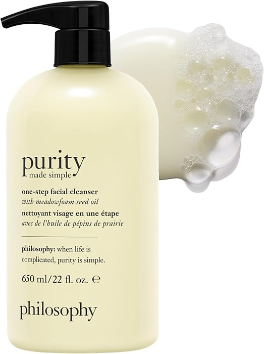 philosophy purity made simple one-step facial cleanser- with meadowfoam seed oil gently cleanses ... | Amazon (US)