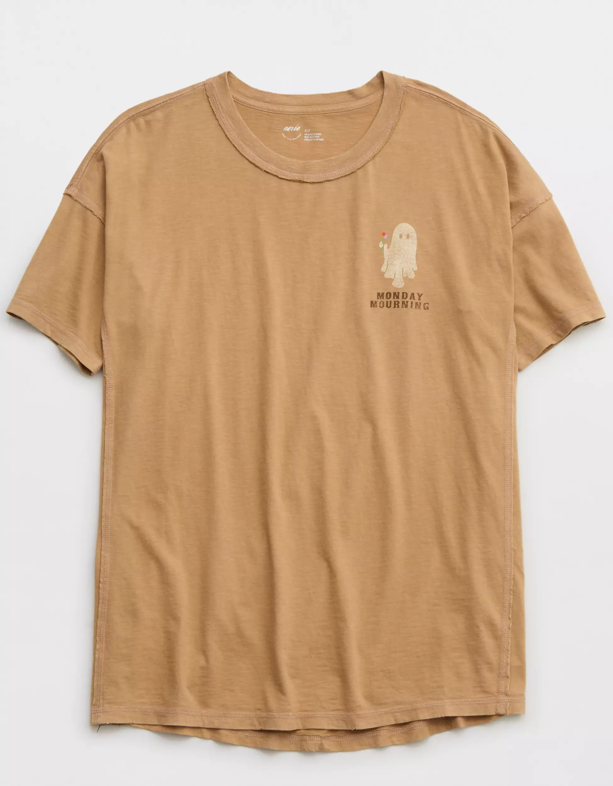 Aerie Crewneck Graphic Oversized Boyfriend T-Shirt | Aerie