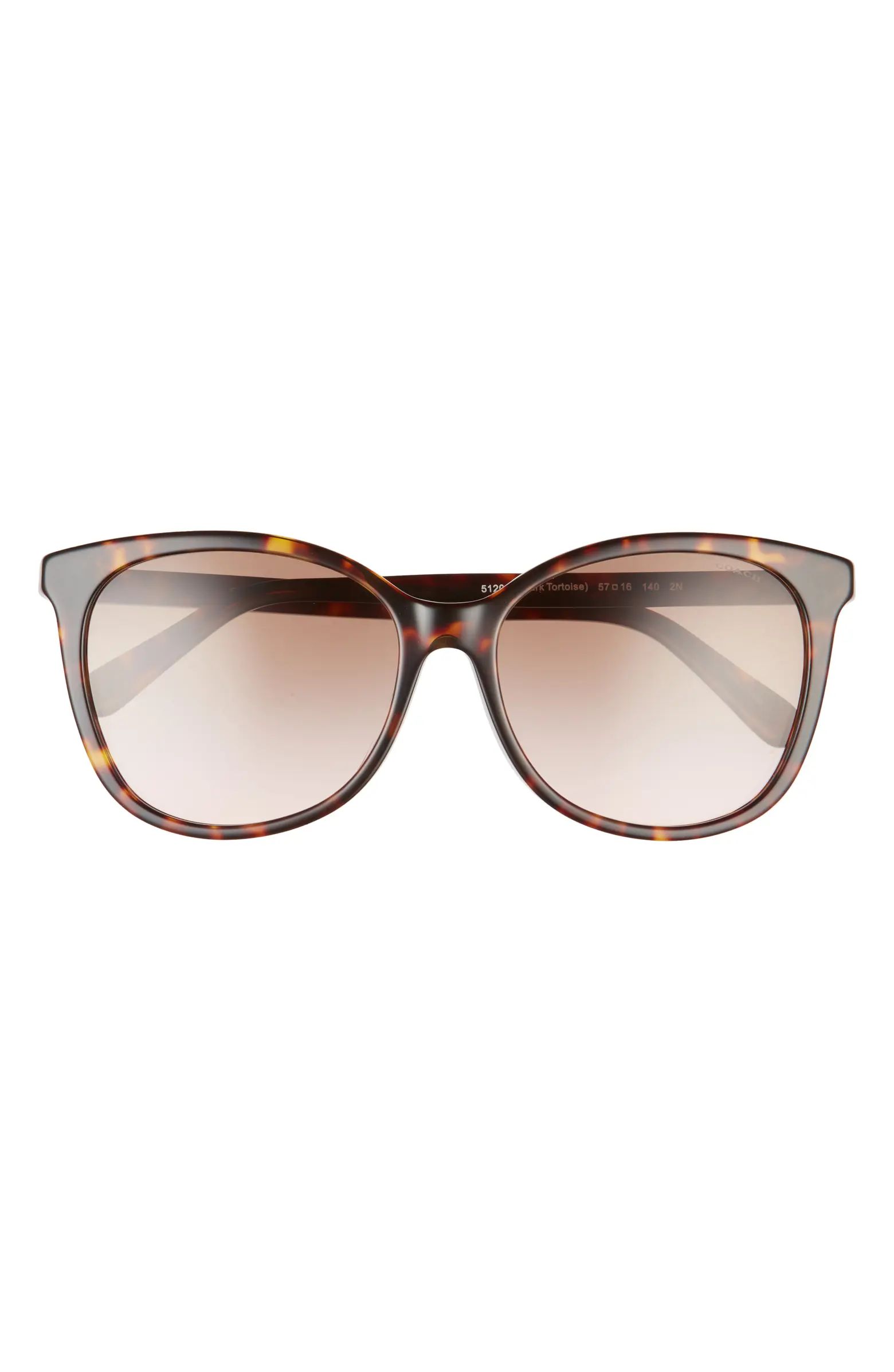 57mm Gradient Square Sunglasses | Nordstrom