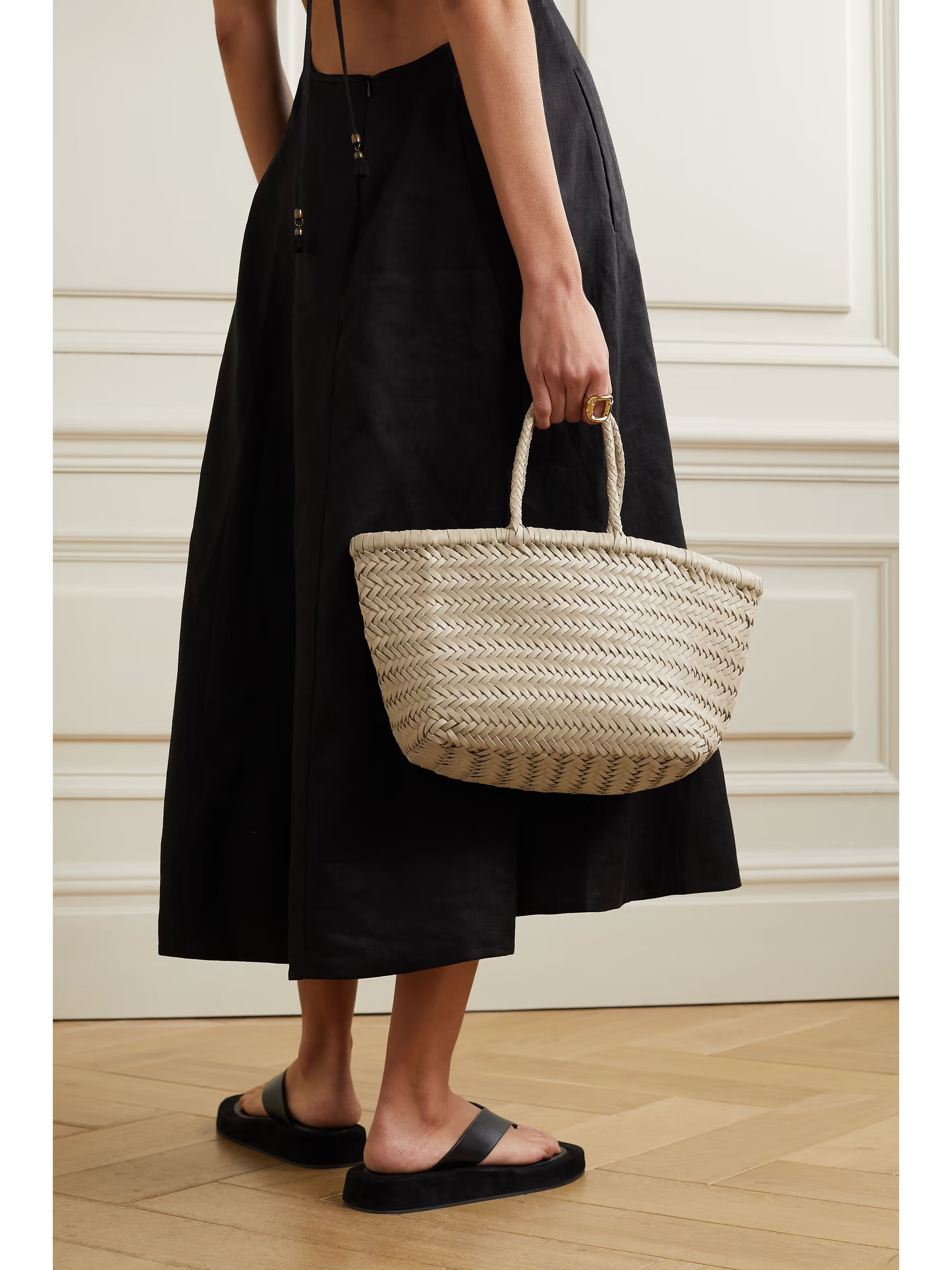 Bamboo Triple Jump small woven leather tote | NET-A-PORTER APAC