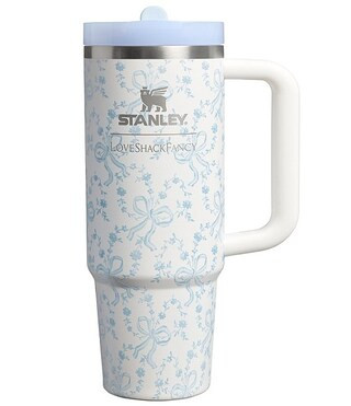 x LoveShackFancy Coquette Bow Quencher ProTour Flip Straw Tumbler, 30 oz. | Dillard's