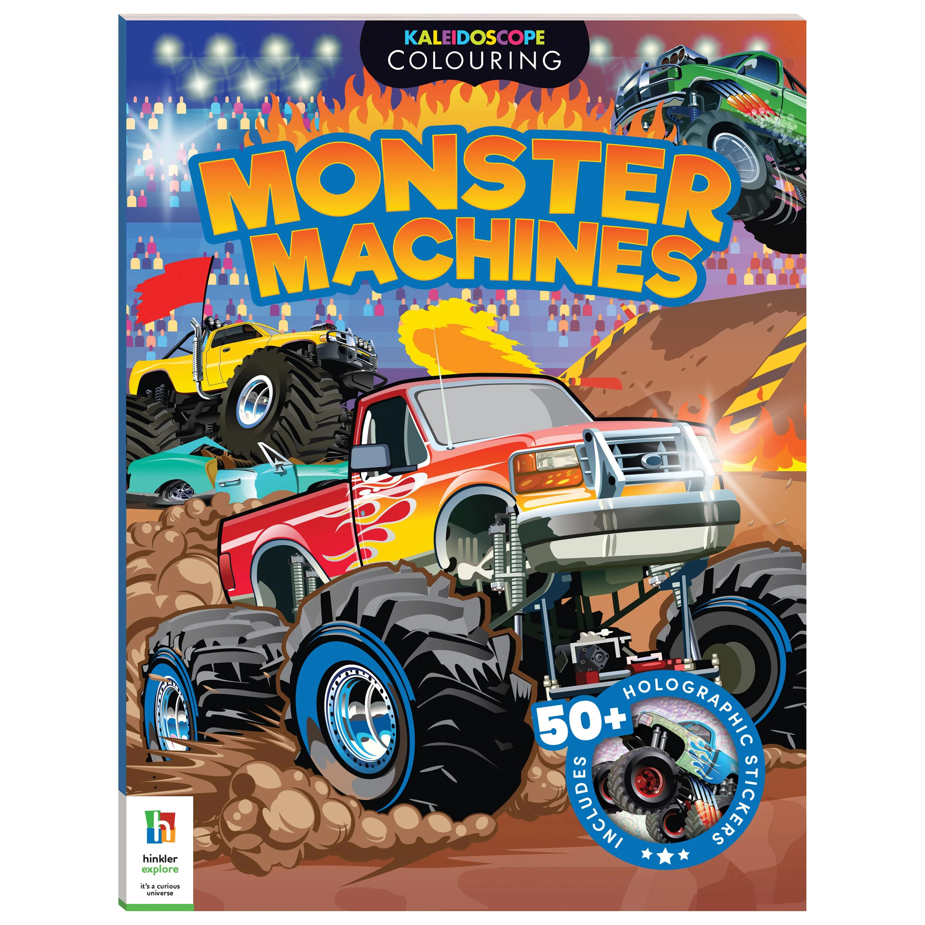 Hinkler Kaleidoscope Monster Machines Coloring and Activity Book for Kids Ages 6 and up | Walmart (US)