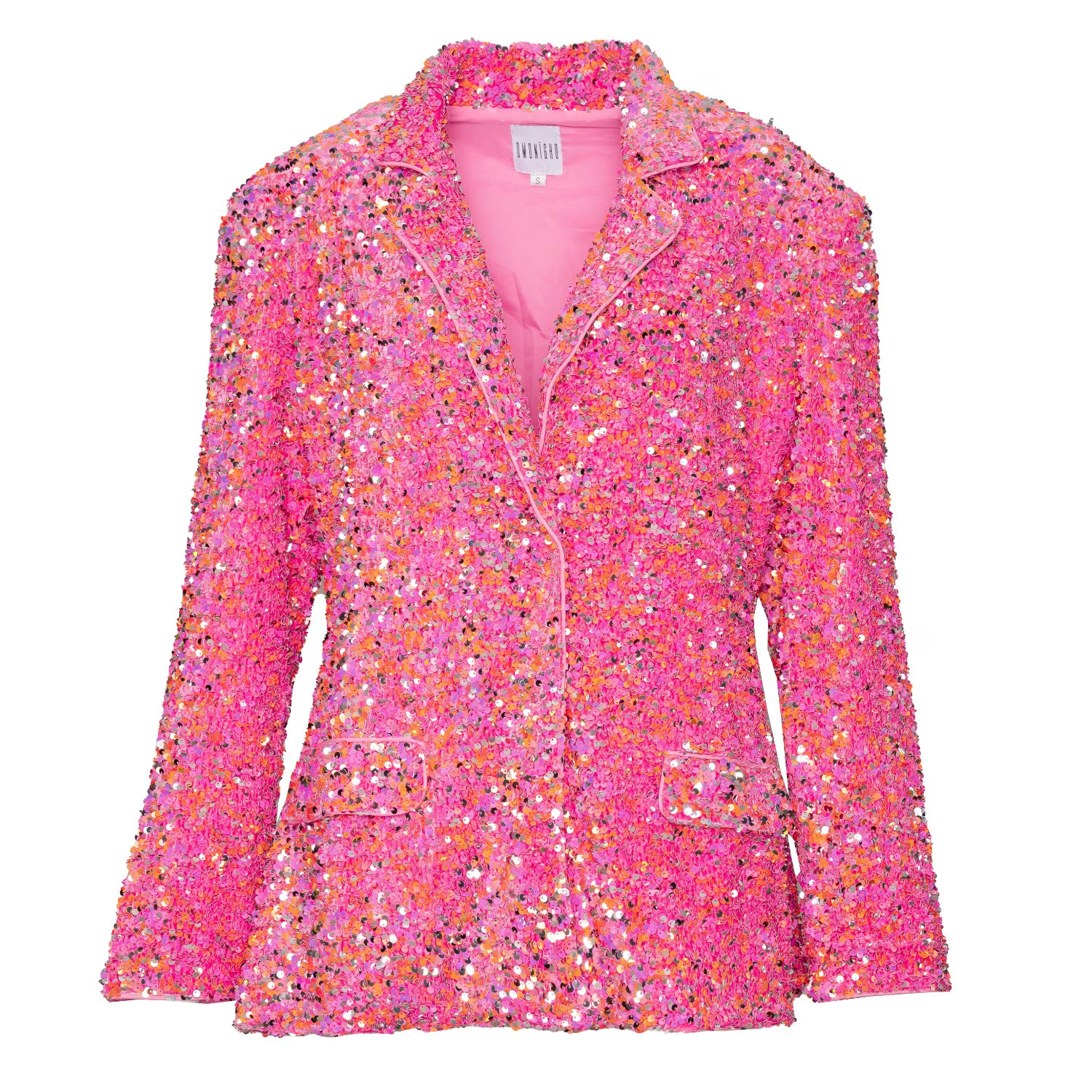 Liza Sequin Blazer In Tourmaline | Wolf & Badger