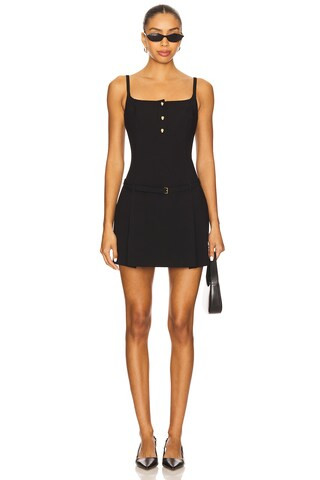 FRAME The Mod Dress in Black from Revolve.com | Revolve Clothing (Global)