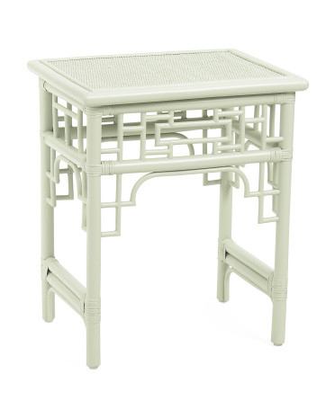 20x16x24 Fretwork Rattan Side Table | TJ Maxx