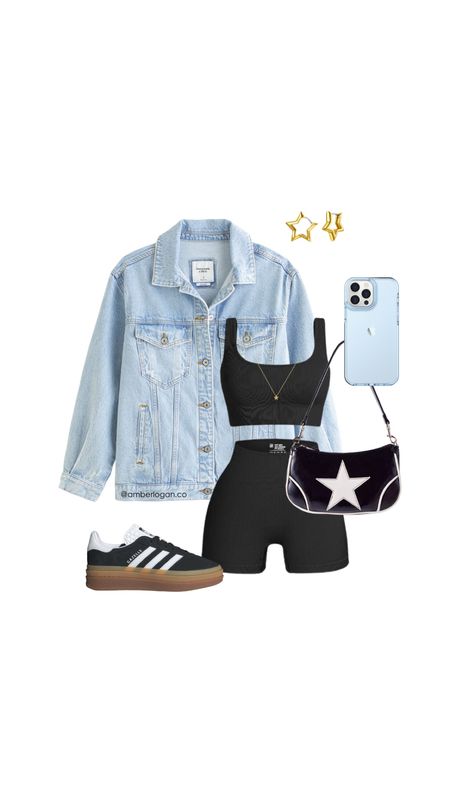 Adidas gazelle bold outfit 

Summer outfit, spring outfit, travel outfit, athleisure, oversized jeans jacket, matching set from amazon 

#LTKstyletip #LTKtravel #LTKfindsunder100