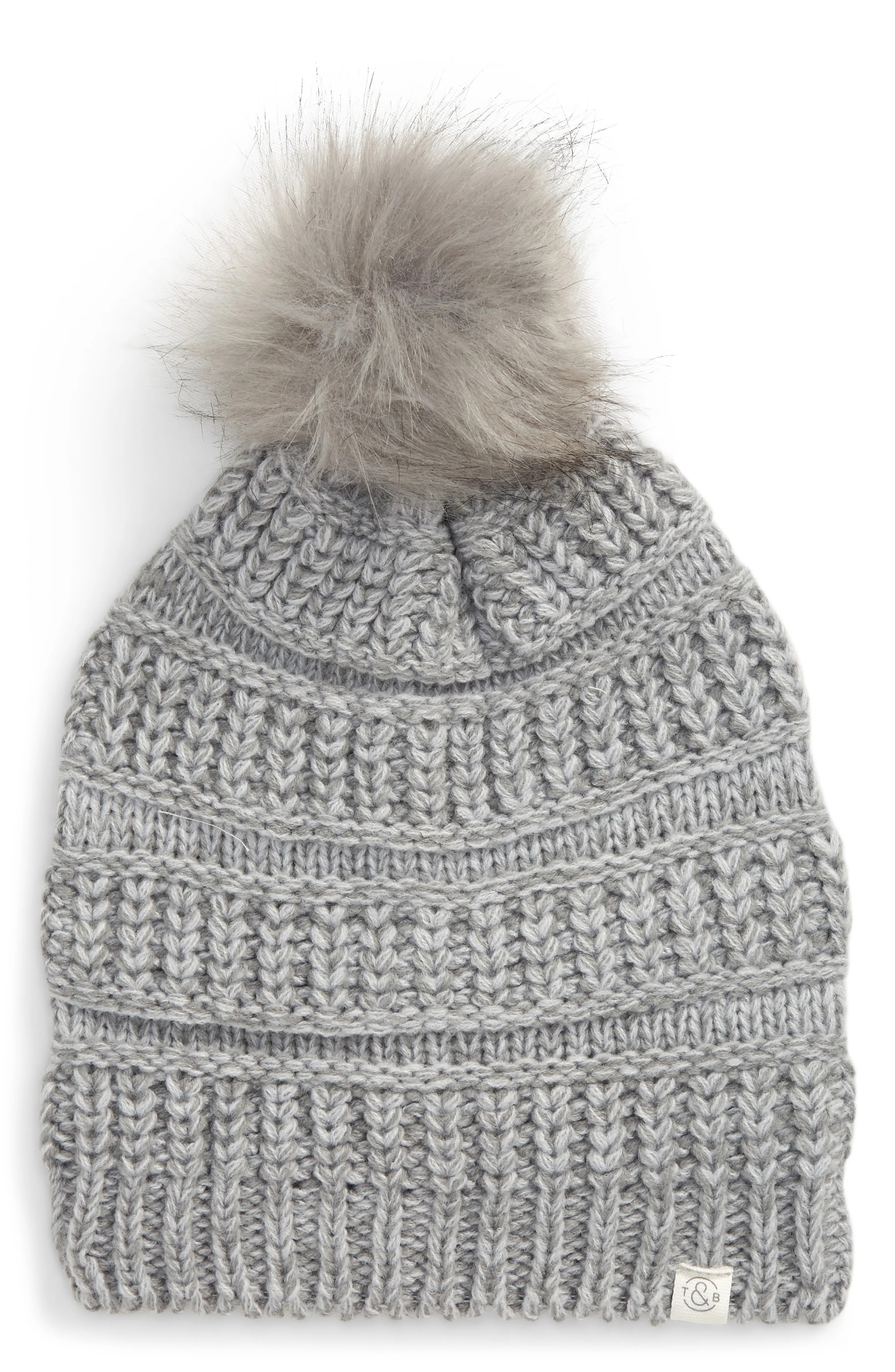 Treasure & Bond Faux Fur Pom Beanie | Nordstrom | Nordstrom