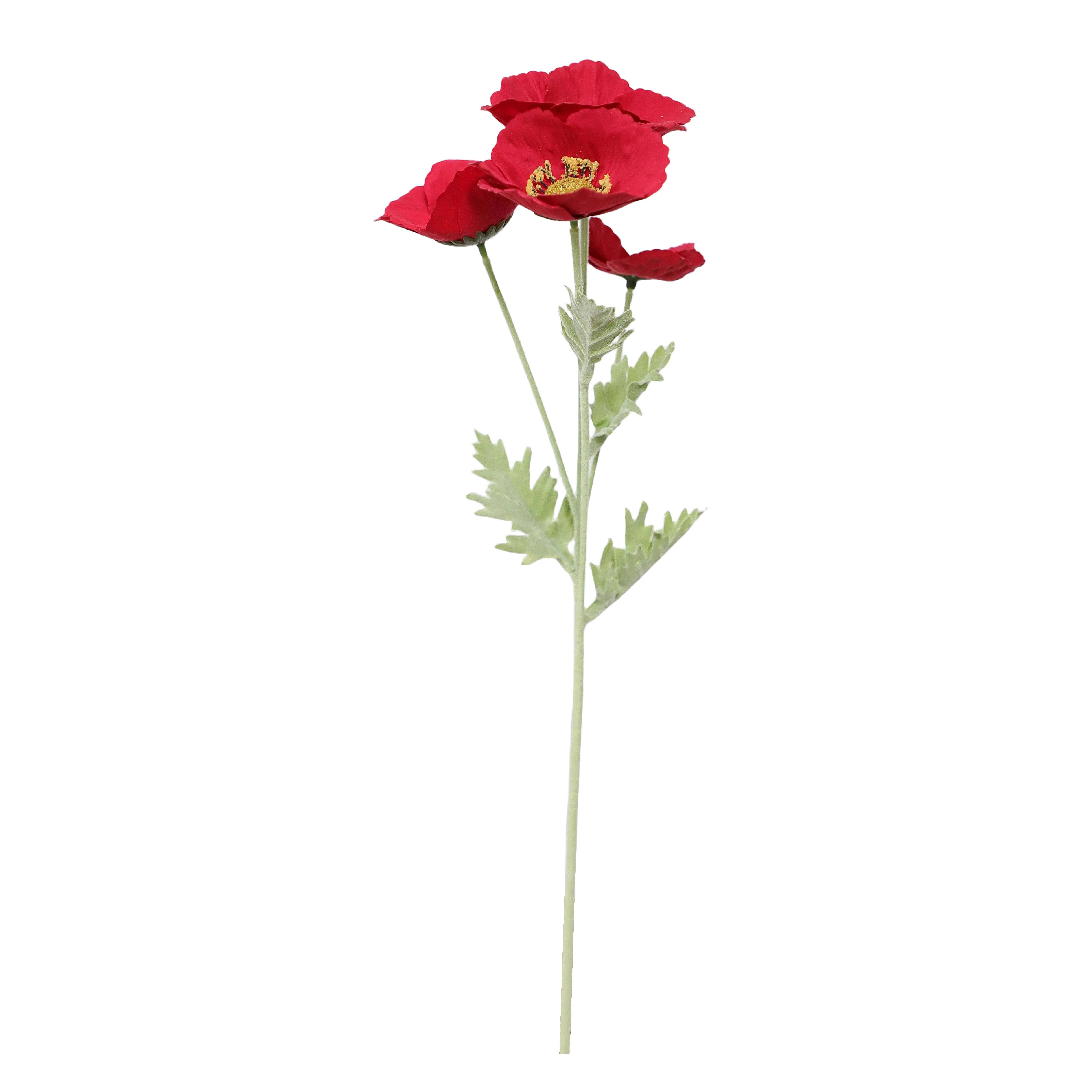 Faux Poppy Stem, Red, 20", by My Texas House | Walmart (US)