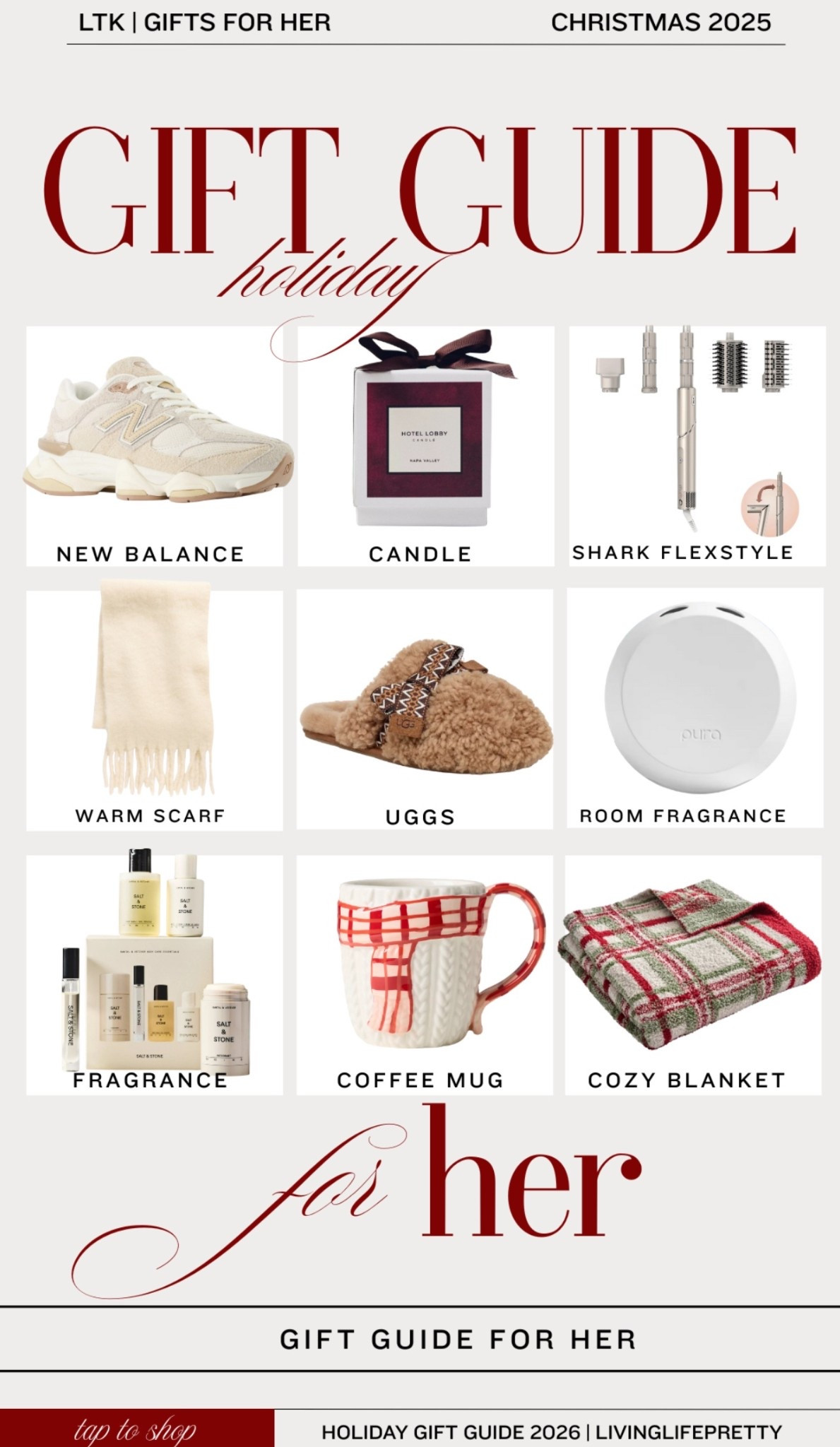 Gift guide for her! 

#LTKGiftGuide #LTKSeasonal #LTKHoliday
