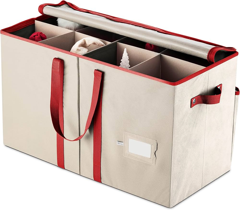 Zober Christmas Figurine Storage Box with Zippered Closure- Protect & Keeps Safe Up to 8 Christma... | Amazon (US)