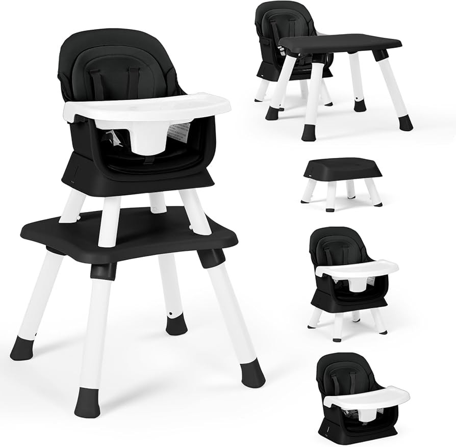 Baby High Chair, 8 in 1 Convertible Highchairs for Babies and Toddlers, Children Dining Booster S... | Amazon (US)