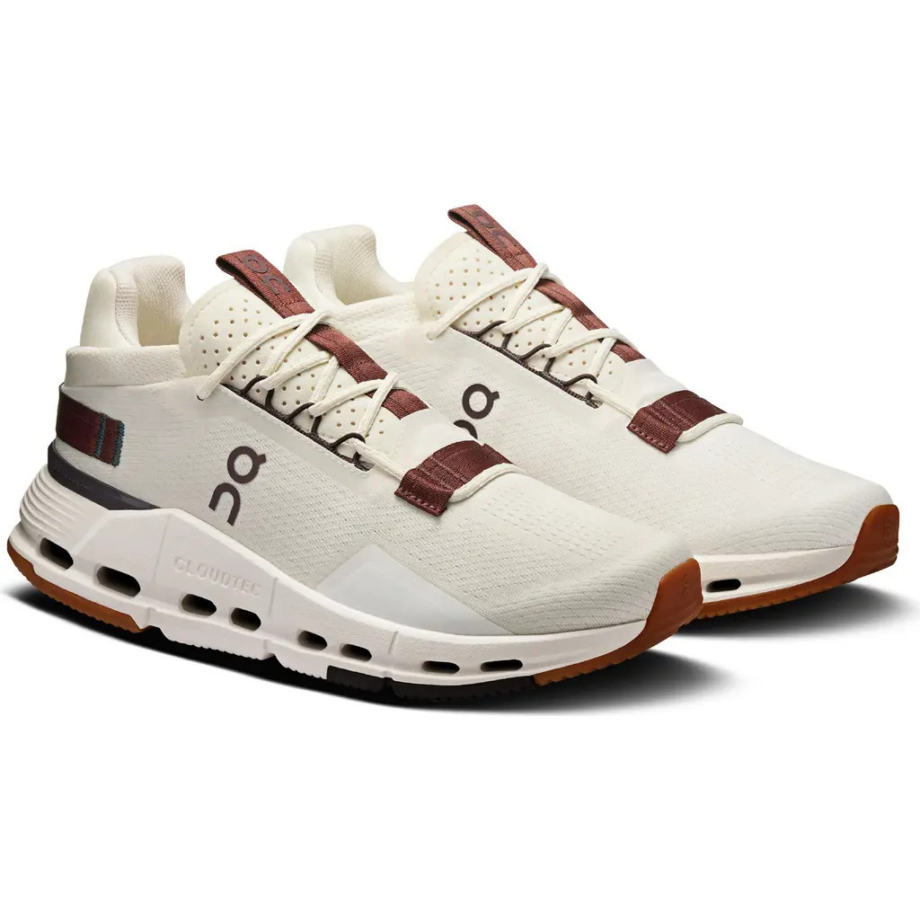 On Cloudnova 2 Sneaker in Ice/Mulberry at Nordstrom, Size 10.5 | Nordstrom