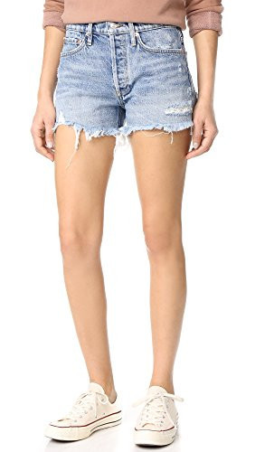 AGOLDE Women's Parker Vintage Cutoff Shorts, Swapmeet, Blue, 23 | Amazon (US)