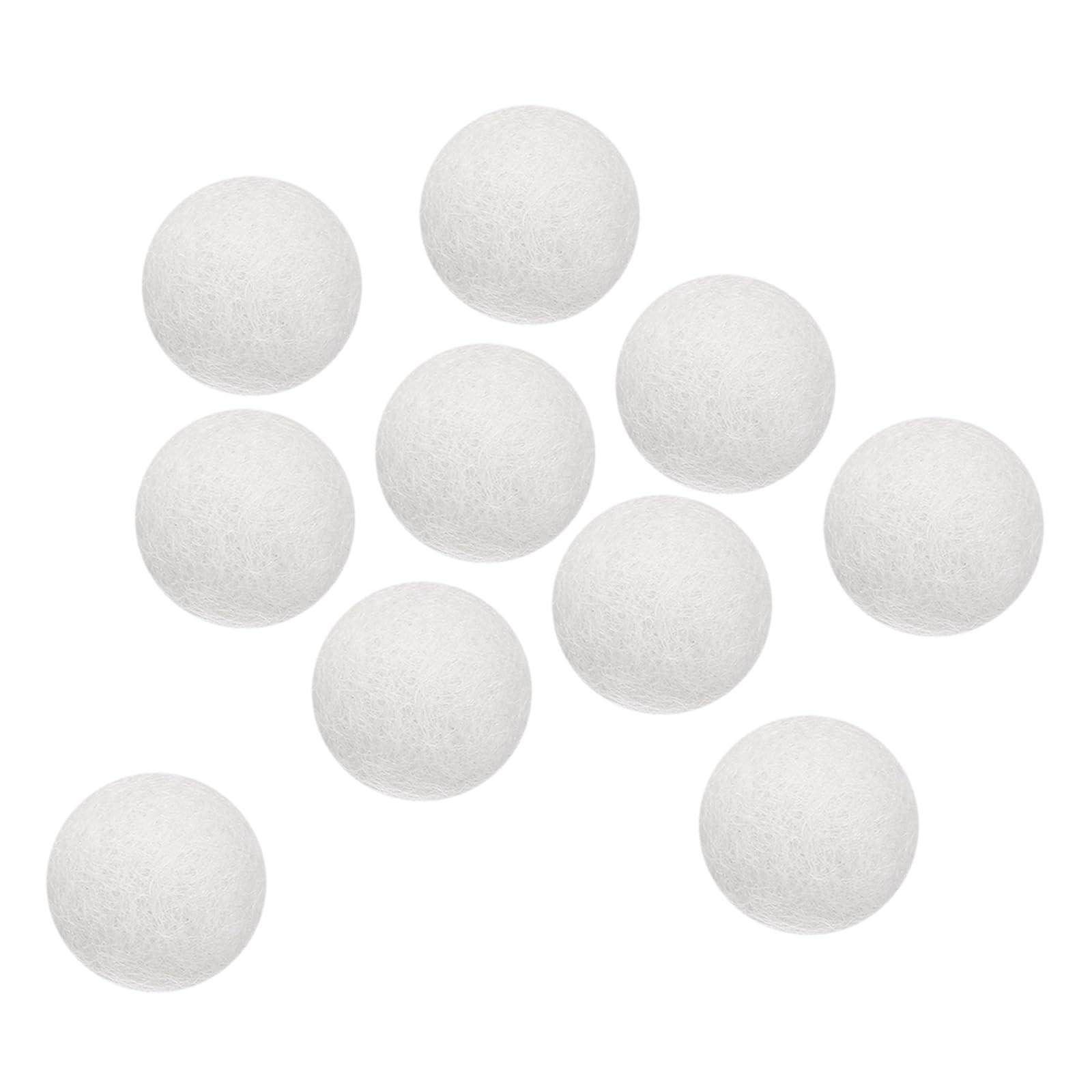 PATIKIL Wool Felt Balls Beads Wool Felting Pom 3.1cm 31mm White for Home Crafts Handcrafts Projec... | Amazon (US)
