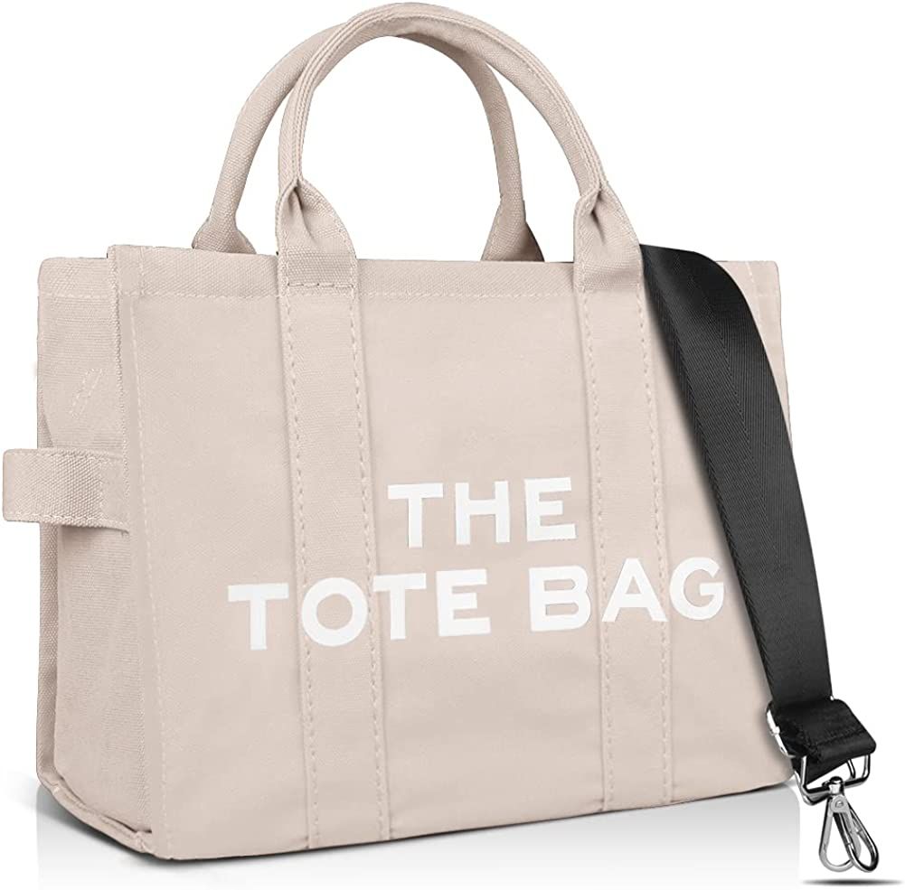 The Tote Bag for Women Crossbody Canvas Tote Bag Traveler Handbag Zipper Canvas Tote Bag | Amazon (US)