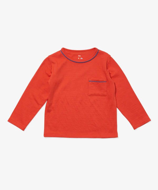 Edward Long Sleeve T, Red | Oso & Me