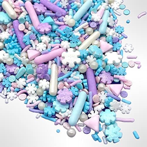 Let it Snow Sprinkles, Snowflake sprinkle, Winter sprinkle, Blue cake sprinkle, Edible cupcake sp... | Amazon (US)