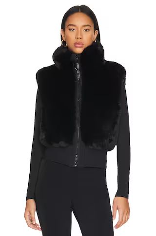 Goldbergh Faux Fur Hug Vest in Black from Revolve.com | Revolve Clothing (Global)
