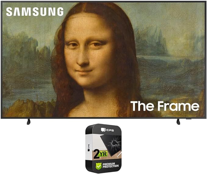 Samsung QN43LS03BAFXZA 43 inch The Frame QLED 4K UHD Quantum HDR Smart TV 2022 Bundle with Premiu... | Amazon (US)
