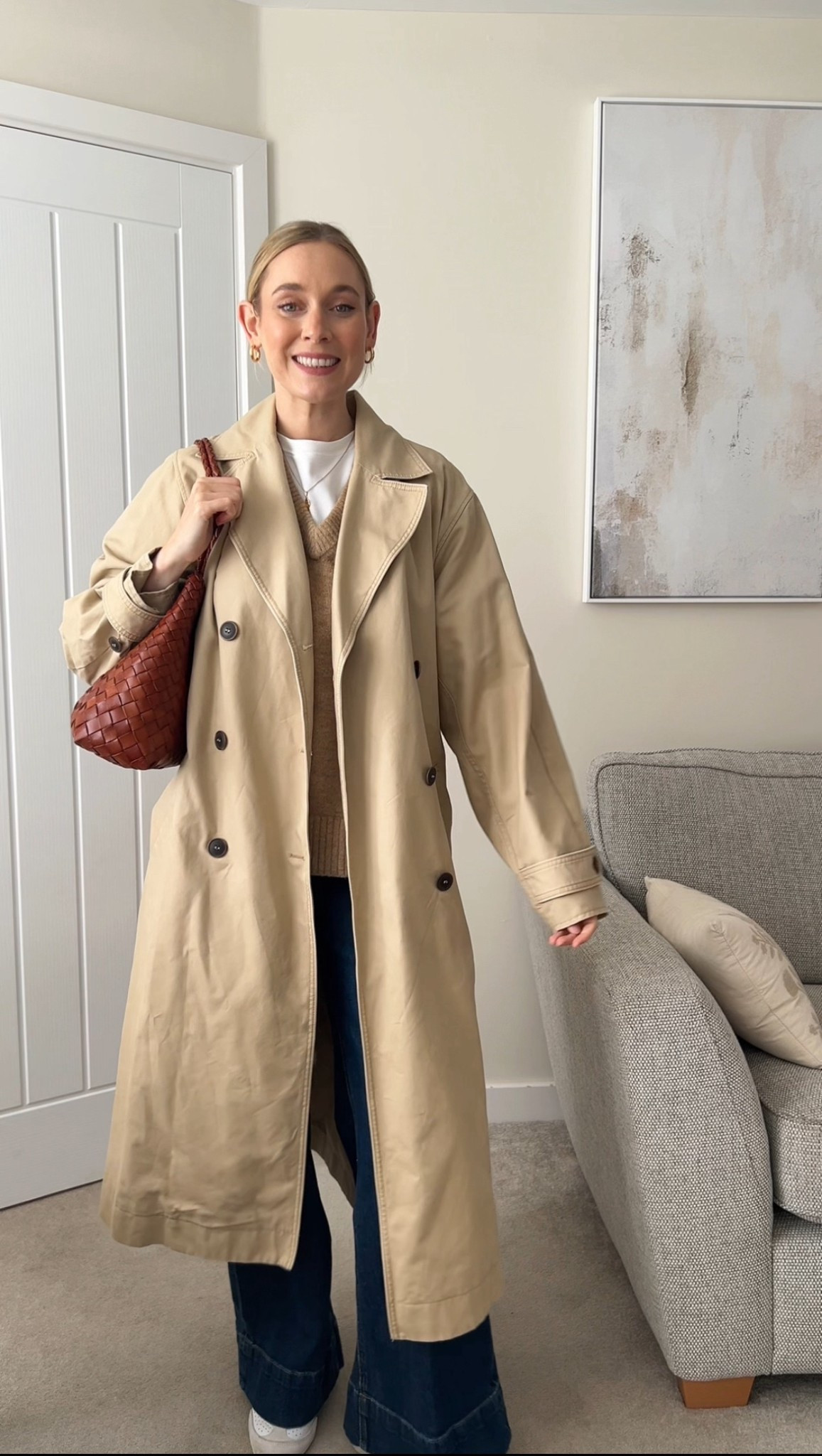 A v neck jumper day - a casual, cosy and practical mum outfit that’s still chic 🤎

#LTKstyletip #LTKuk #LTKwinter