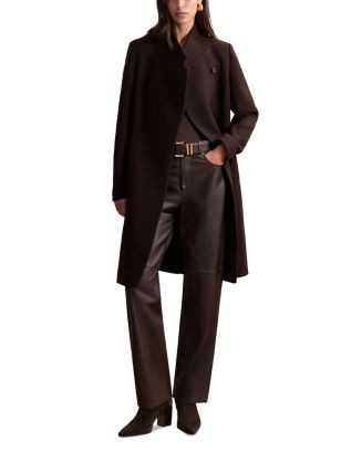 Wool Blend Mid Length Coat | Bloomingdale's (US)
