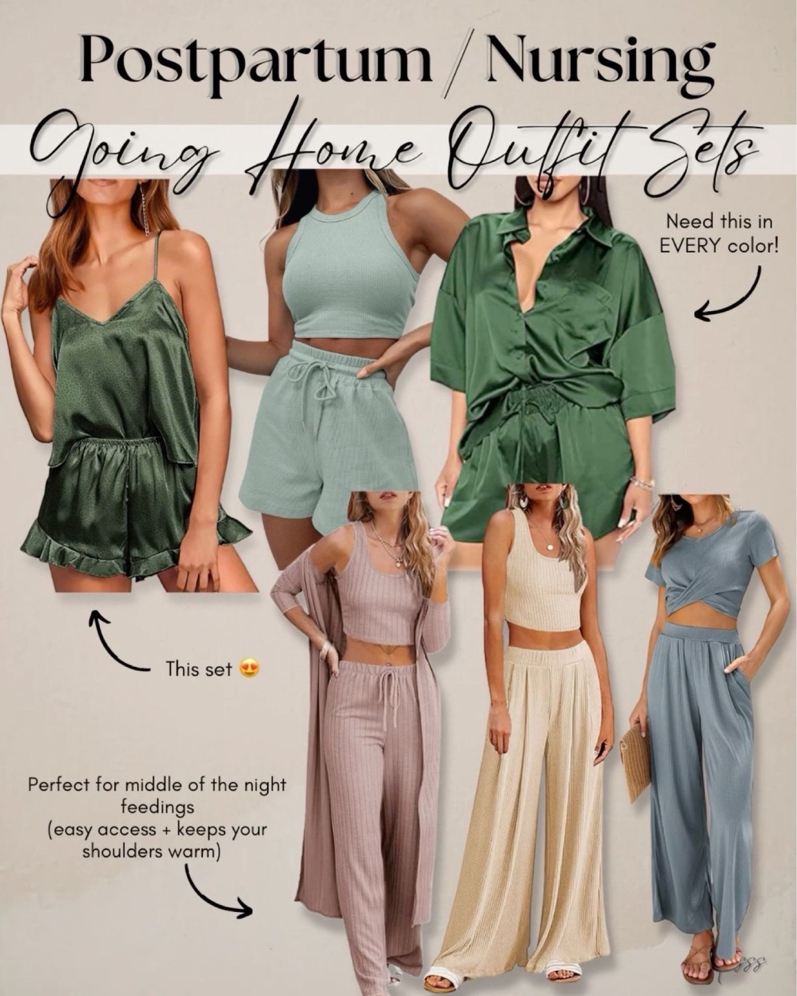 Just had your baby? Looking for the cutest (yet comfy) outfit set to take your babe home in? 

Summer pregnancy, postpartum outfit, baby bump, hospital going home, going home outfit, postpartum style, pregnancy style, nursing friendly outfit, lounge set, nursing top, mama to be, spring, hospital bag, baby registry 

#LTKbaby #LTKkids #LTKbump