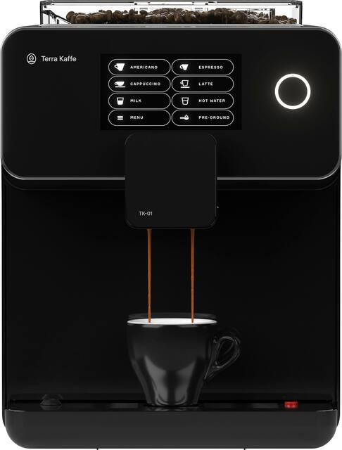 Terra Kaffe Super Automatic Programmable Espresso Machine with 19 Bars of Pressure, Milk Frother,... | Best Buy U.S.
