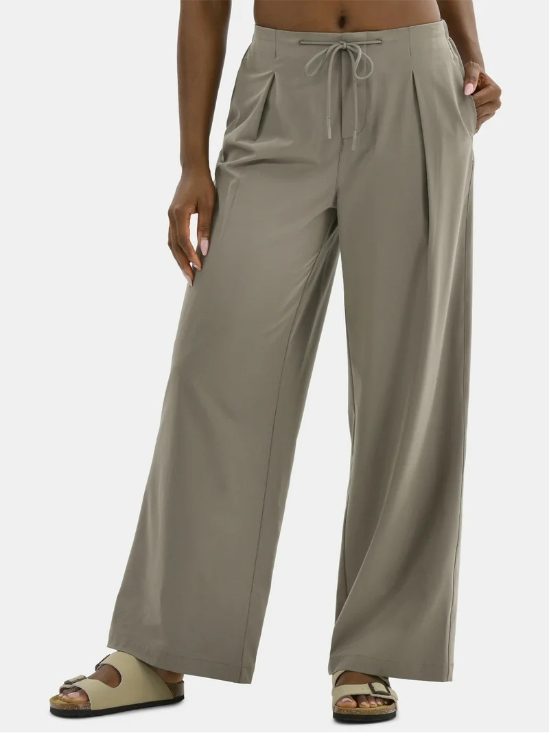 Avia Women's FeatherStretch Pleated Trousers, Sizes XS-XXXL | Walmart (US)